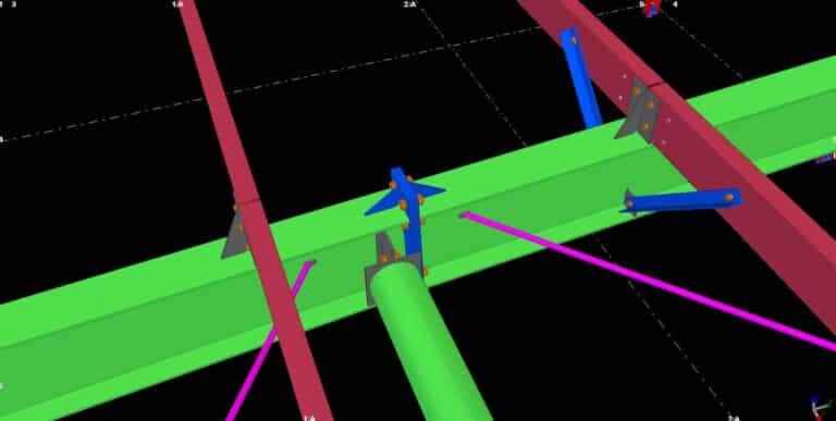 Acabado exterior con revestimiento metálico para construcción galpón comercial.