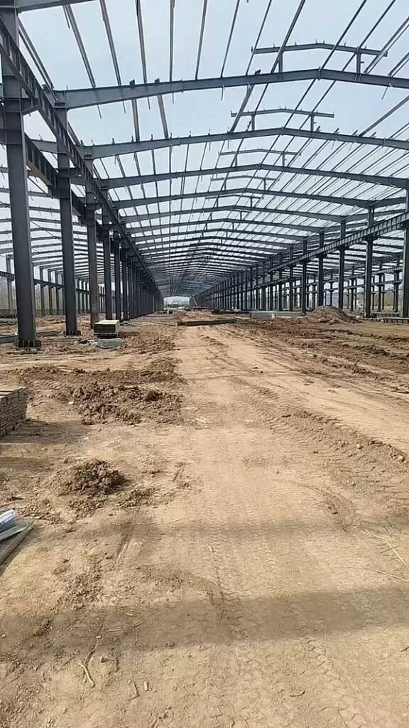warehouse construction qatar rapid site assembly portal frame