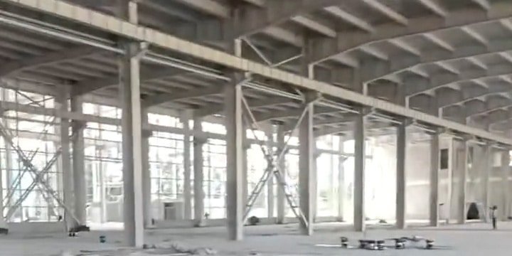 nave industrial importada china columnas